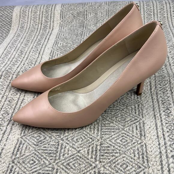 Cole Haan Go-To Park Pump W17536, Blush Pink, Leather, Pointed Toe Classic Heels - Picture 4 of 12